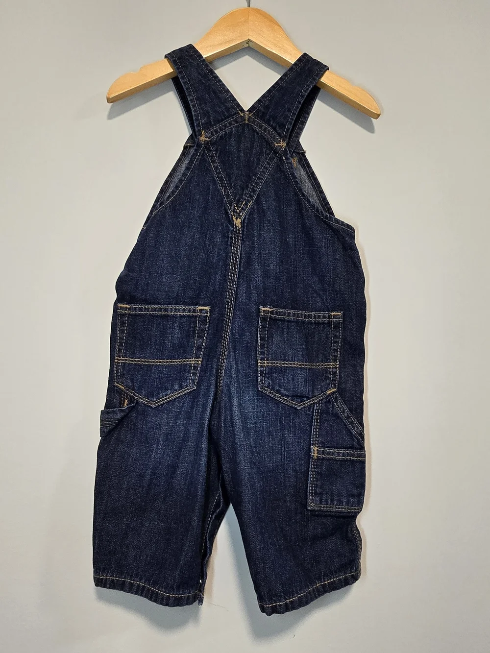 GAP Dark Blue Denim Kids Baby Soft  Overalls
